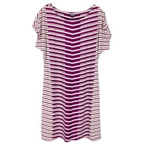 Apt 9 geometrical shift dress purple white…